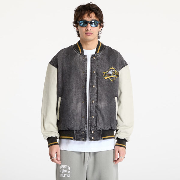Bomber Patta Homerun Denim Varsity Jacket UNISEX Black M-alacsony-ár