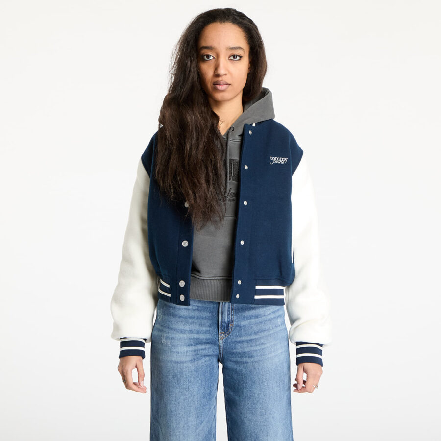 Bomber Tommy Jeans Wool Varsity Bomber Jacket Blue XS-alacsony-ár