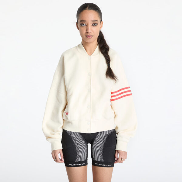 Bomber adidas Neuclassics Boucle Bomber Jacket Beige/ Cream White/ Real Coral XS-alacsony-ár