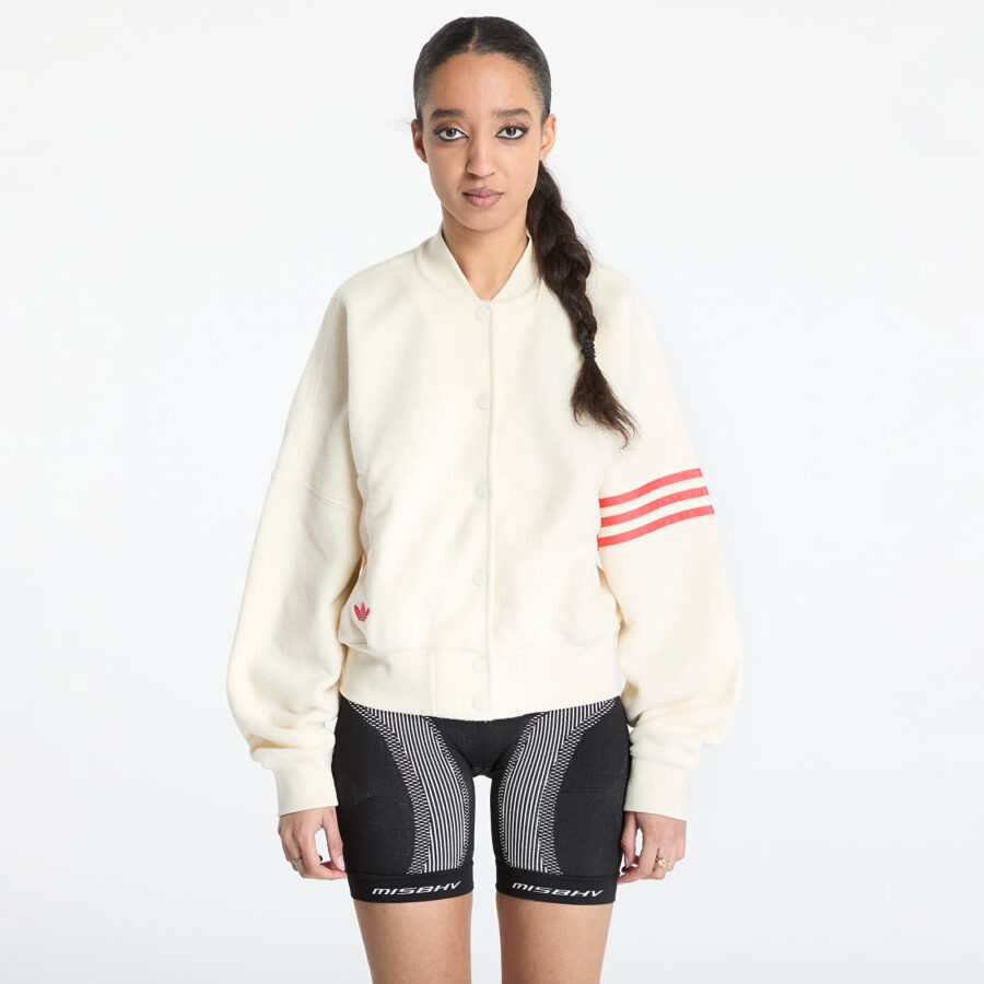 Bomber adidas Neuclassics Boucle Bomber Jacket Beige/ Cream White/ Real Coral XS-alacsony-ár