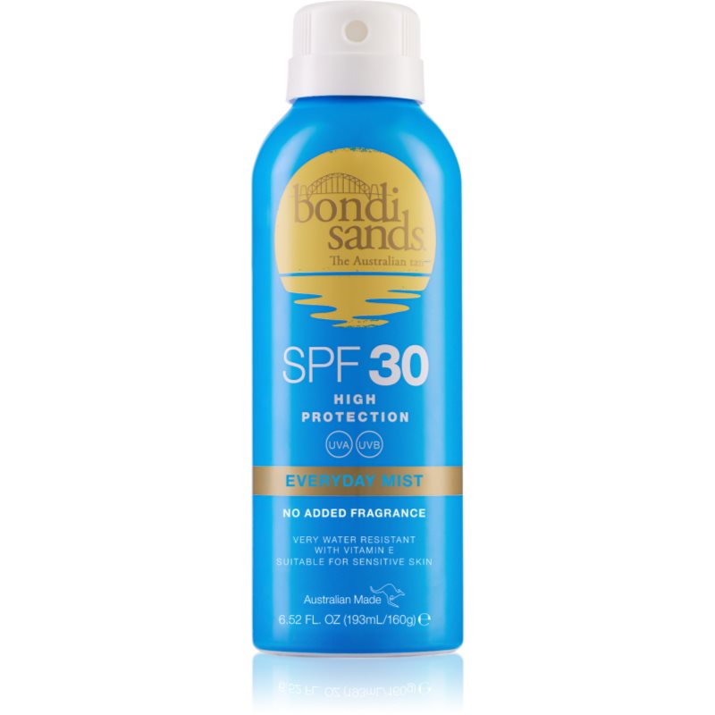 Bondi Sands SPF 30 Everyday Mist vízzel lemosható spray napozáshoz SPF 30 160 g-ár