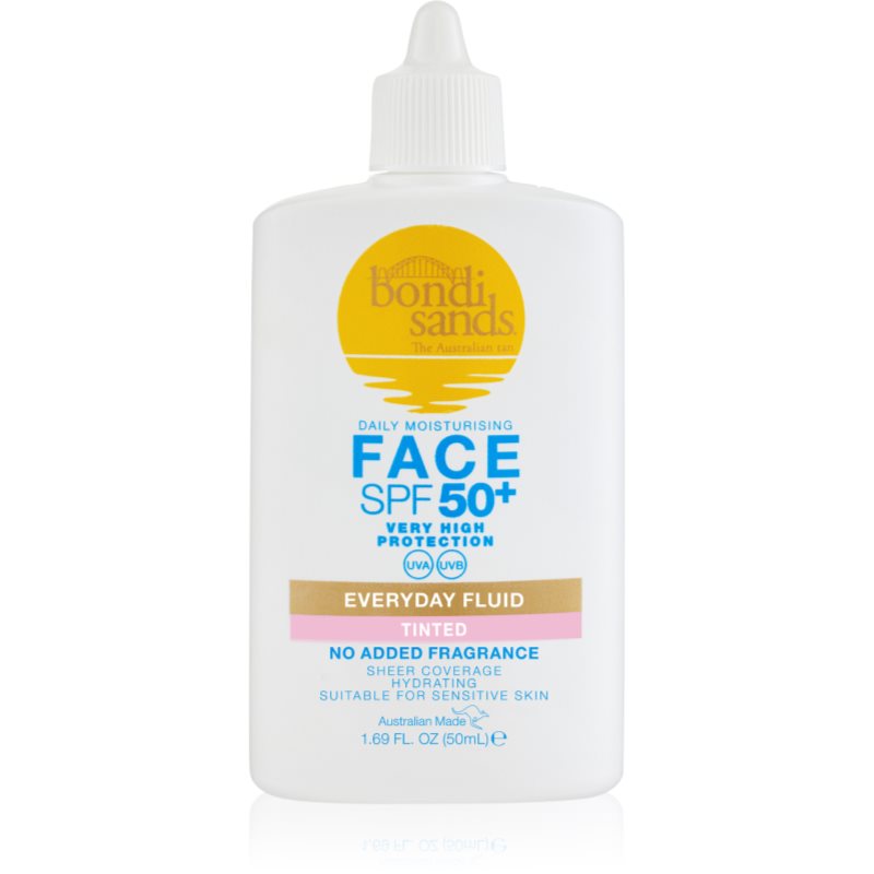 Bondi Sands SPF 50+ Everyday Face Fluid gyengéd tonizáló fluid az arcra SPF 50+ 50 ml-ár