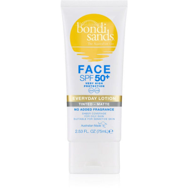 Bondi Sands SPF 50+ Everyday Face Lotion védő tonizáló krém arcra matt hatásért SPF 50+ 75 ml-ár