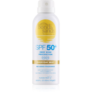 Bondi Sands SPF 50+ Everyday Mist vízzel lemosható spray napozáshoz SPF 50+ 160 g-ár