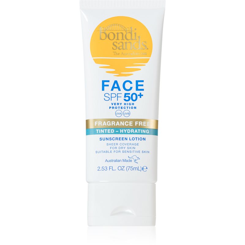 Bondi Sands SPF 50+ Fragrance Free védő tonizáló krém arcra száraz bőrre SPF 50+ 75 ml-Ár