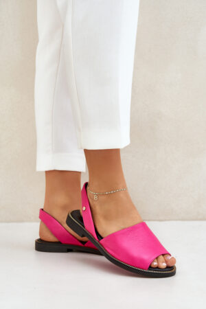 Bőr Slip-On Szandál Fuksziás Zazoo 40327