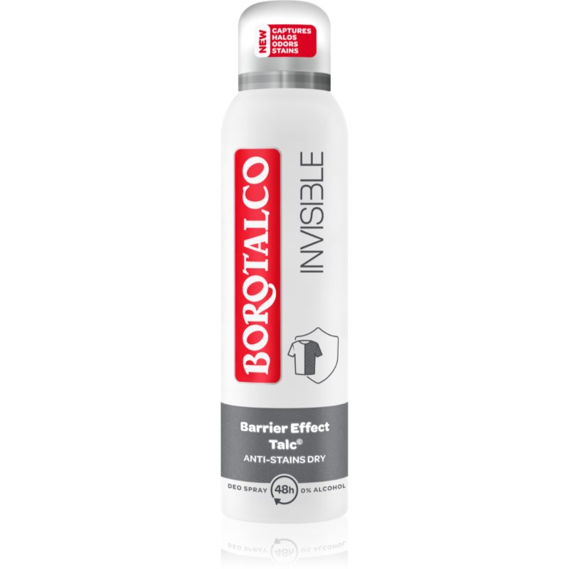 Borotalco Invisible spray dezodor a fehér és sárga foltok ellen 150 ml-Eredeti