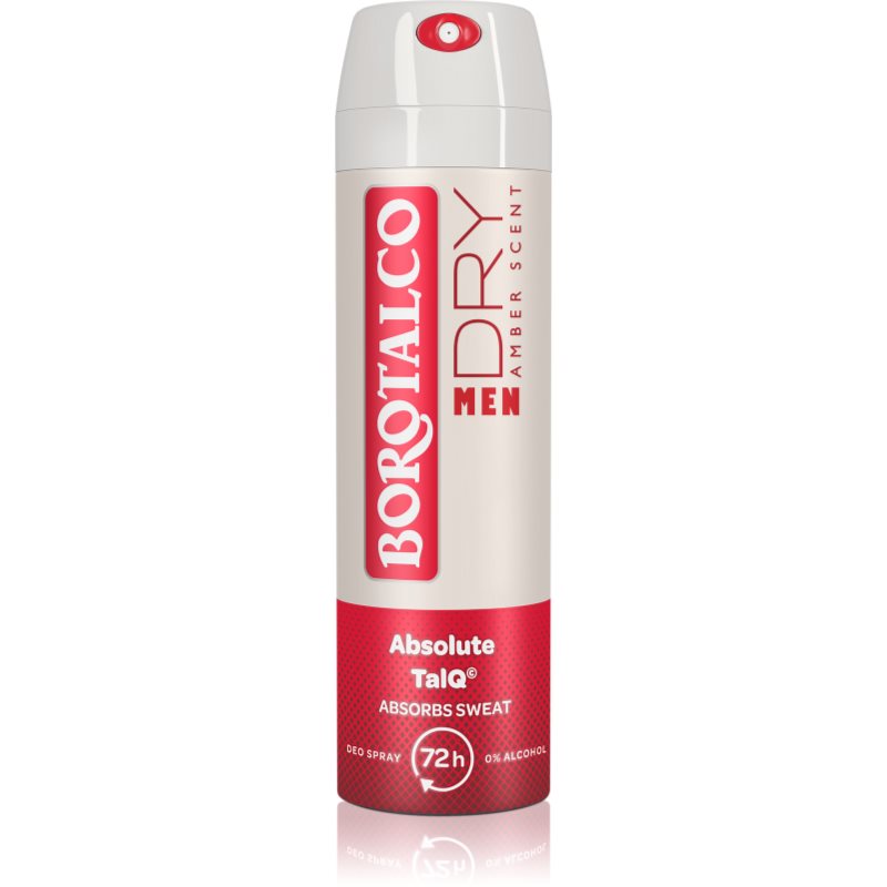 Borotalco MEN Dry spray dezodor 72 óra illatok Amber 150 ml-Ár