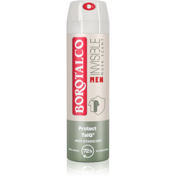 Borotalco MEN Invisible spray dezodor 72 óra illatok Musk 150 ml-Ár