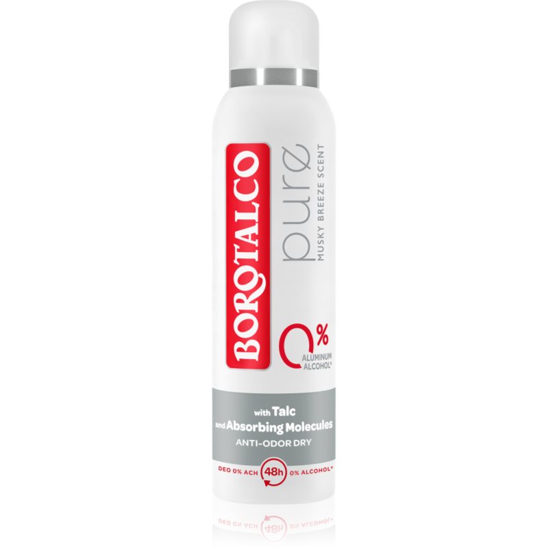 Borotalco Pure alumínium mentes dezodor spray formában 48h illatok Musky Breeze 150 ml-Eredeti