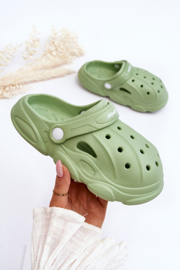 Boto Gyermek hab papucs Crocs Green Felhős