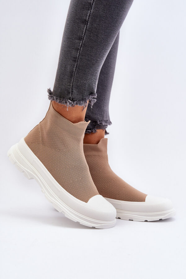 Boto Női Slip-On Zoknis csizma Barna Ilanae