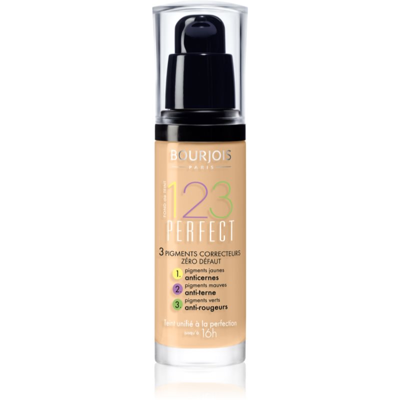 Bourjois 123 Perfect folyékony make-up a tökéletes küllemért árnyalat 52 Vanille SPF 10 30 ml-Eredeti
