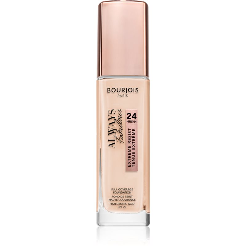 Bourjois Always Fabulous tartós alapozó SPF 20 árnyalat 105 Natural Ivory 30 ml-Ár