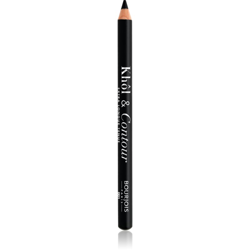 Bourjois Khôl & Contour Extra Longue Tenue tartós szemceruza árnyalat 001 Noir-issime 1.2 g-Eredeti