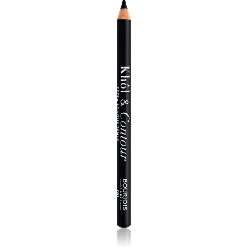 Bourjois Khôl & Contour Extra Longue Tenue tartós szemceruza hegyezővel árnyalat 001 Noir-issime 1
