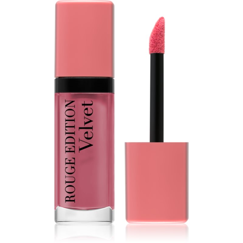 Bourjois Rouge Edition Velvet folyékony rúzs matt hatással árnyalat 10 Don´t Pink Of It! 7.7 ml-Eredeti