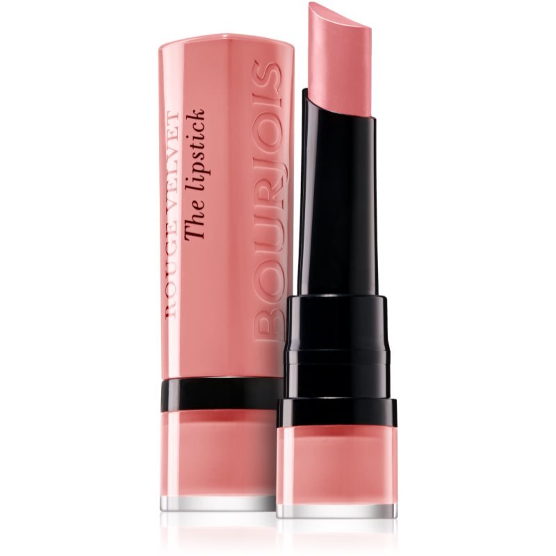 Bourjois Rouge Velvet The Lipstick mattító rúzs árnyalat 02 Flaming’ Rose 2