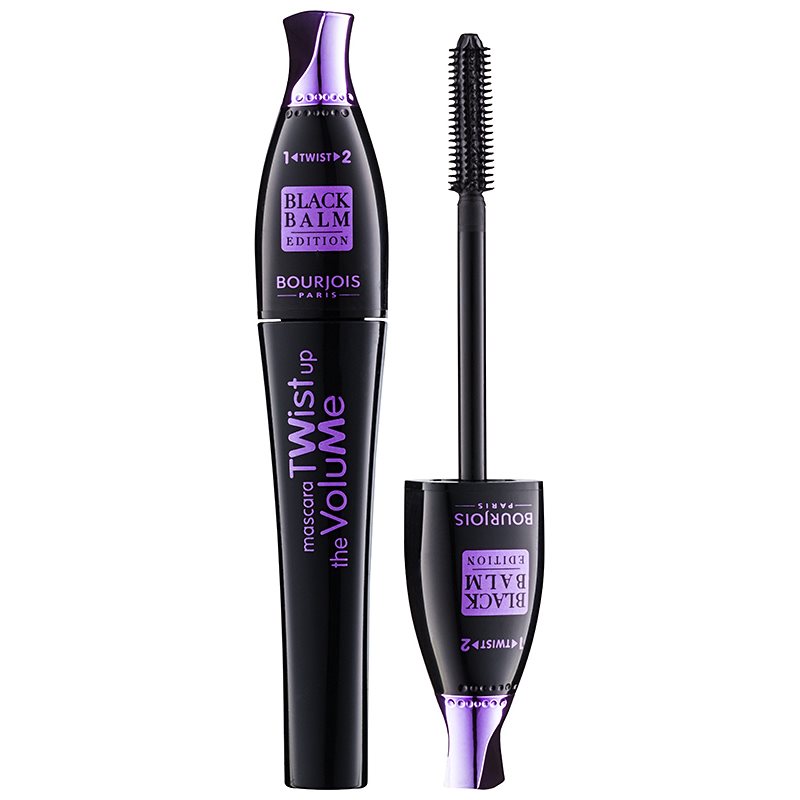 Bourjois Twist Up The Volume szempillaspirál a dús pillákért 2in1 kefével árnyalat 22 Black Balm 8 ml-Eredeti