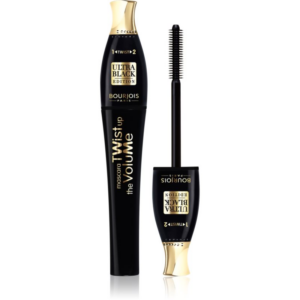 Bourjois Twist Up The Volume szempillaspirál a dús pillákért 2in1 kefével árnyalat Ultra Black 8 ml-Eredeti