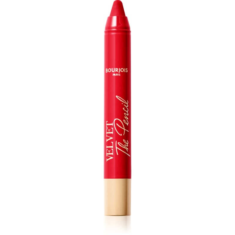 Bourjois Velvet the Pencil rúzsceruza matt hatással árnyalat 07 Rouge Es-carmin 1