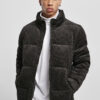 Boxed corduroy jacket black