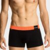 Boxer shorts Atlantic MH-1188/23 S-2XL black-orange 022