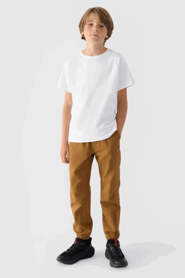 Boys Jogger alkalmi nadrág sima 4F khaki 4FJWMM00TTR