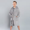 Boys' Long Sleeve Bathrobe Mimas - Grey