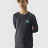 Boys' Long Sleeve T-Shirt 4F - Graphite