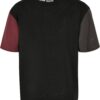 Boys' Organic Oversized T-Shirt Colorblock Black