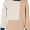 Boys' Oversized Color Block Hoody Union Beige/Softseagrass