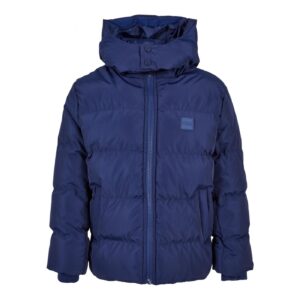 Boys' Puffer Hooded Jacket spaceblue