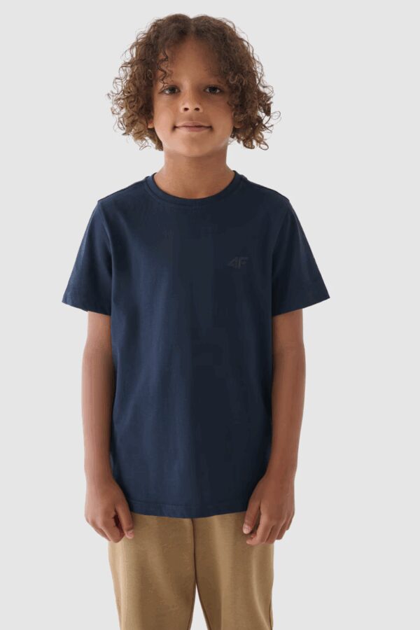 Boys Smooth Cotton póló Navy 4F 4FJWMM00TTS
