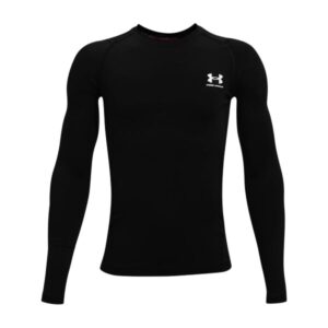 Boys' T-shirt Under Armour HeatGear LS Black S