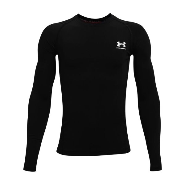 Boys' T-shirt Under Armour HeatGear LS Black S