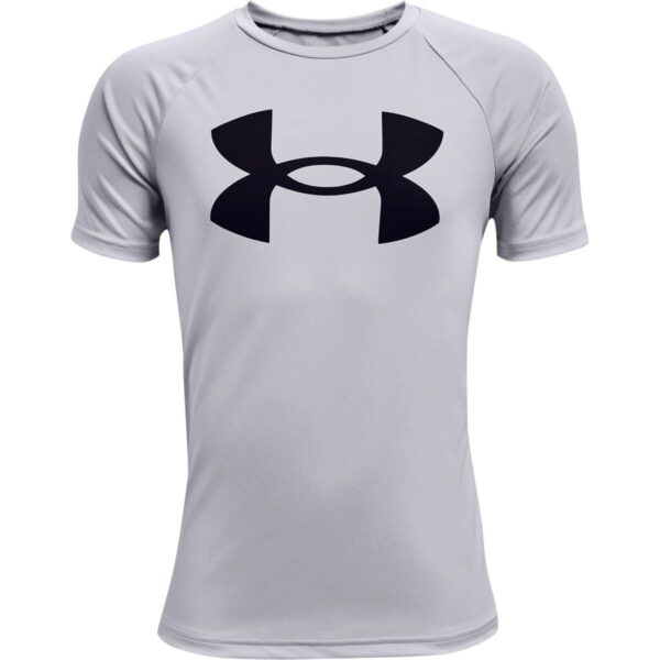 Boys' T-shirt Under Armour Tech Big Logo SS - light grey
