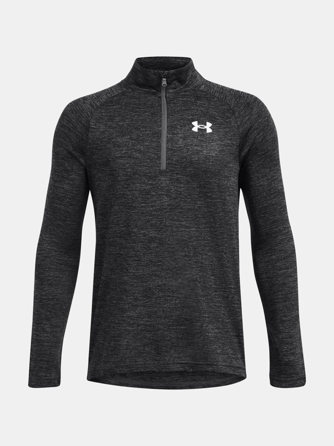 Boys' T-shirt Under Armour UA Tech 2.0 1/2 Zip-GRY - Boys