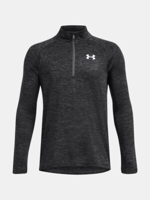 Boys' T-shirt Under Armour UA Tech 2.0 1/2 Zip-GRY - Boys