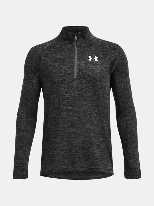 Boys' T-shirt Under Armour UA Tech 2.0 1/2 Zip-GRY - Boys