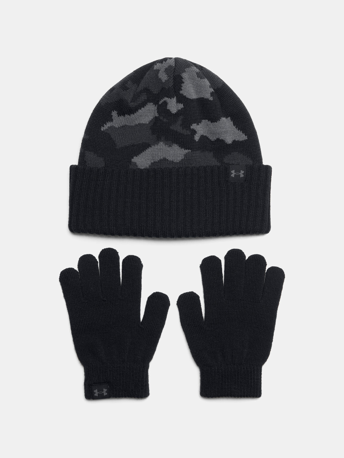 Boys' cap Under Armour B Beanie/Glove Combo-BLK - Boys