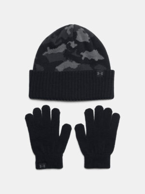 Boys' cap Under Armour B Beanie/Glove Combo-BLK - Boys