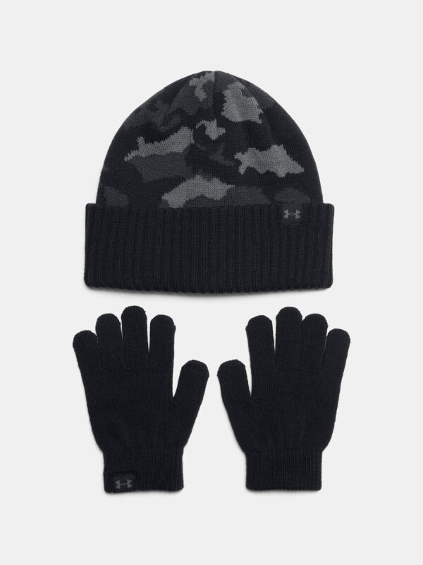 Boys' cap Under Armour B Beanie/Glove Combo-BLK - Boys