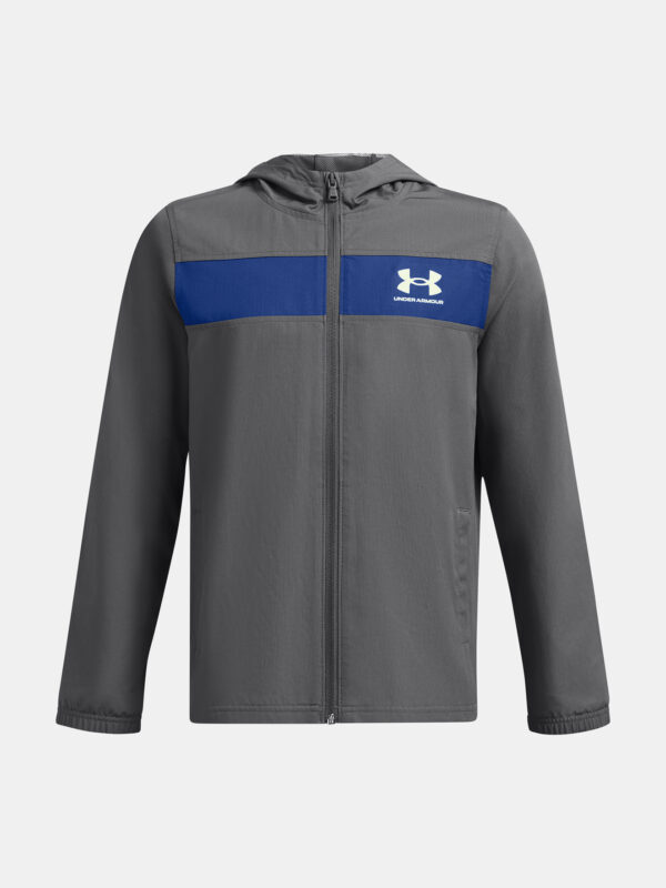 Boys' jacket Under Armour UA Sportstyle Windbreaker-GRY - Boys