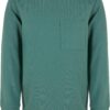 Boys' long-sleeved T-shirt with a green pocket