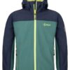 Boys' softshell jacket Kilpi RAVIO-JB dark green