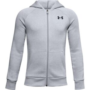 Boys' sweatshirt Under Armour RIVAL COTTON FZ HOODIE grey XL