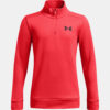 Boys' sweatshirt Under Armour UA Armour Fleece 1/4 Zip-RED - Boys