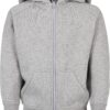 Boys' zip-up sweatshirt grey