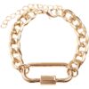 Bracelet with clasp - gold color
